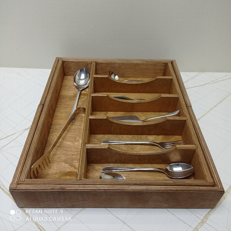 ارگانایزر جاقاشقی قاشق و چنگال کشویی مدل 41550 مجموعه 3 عددی