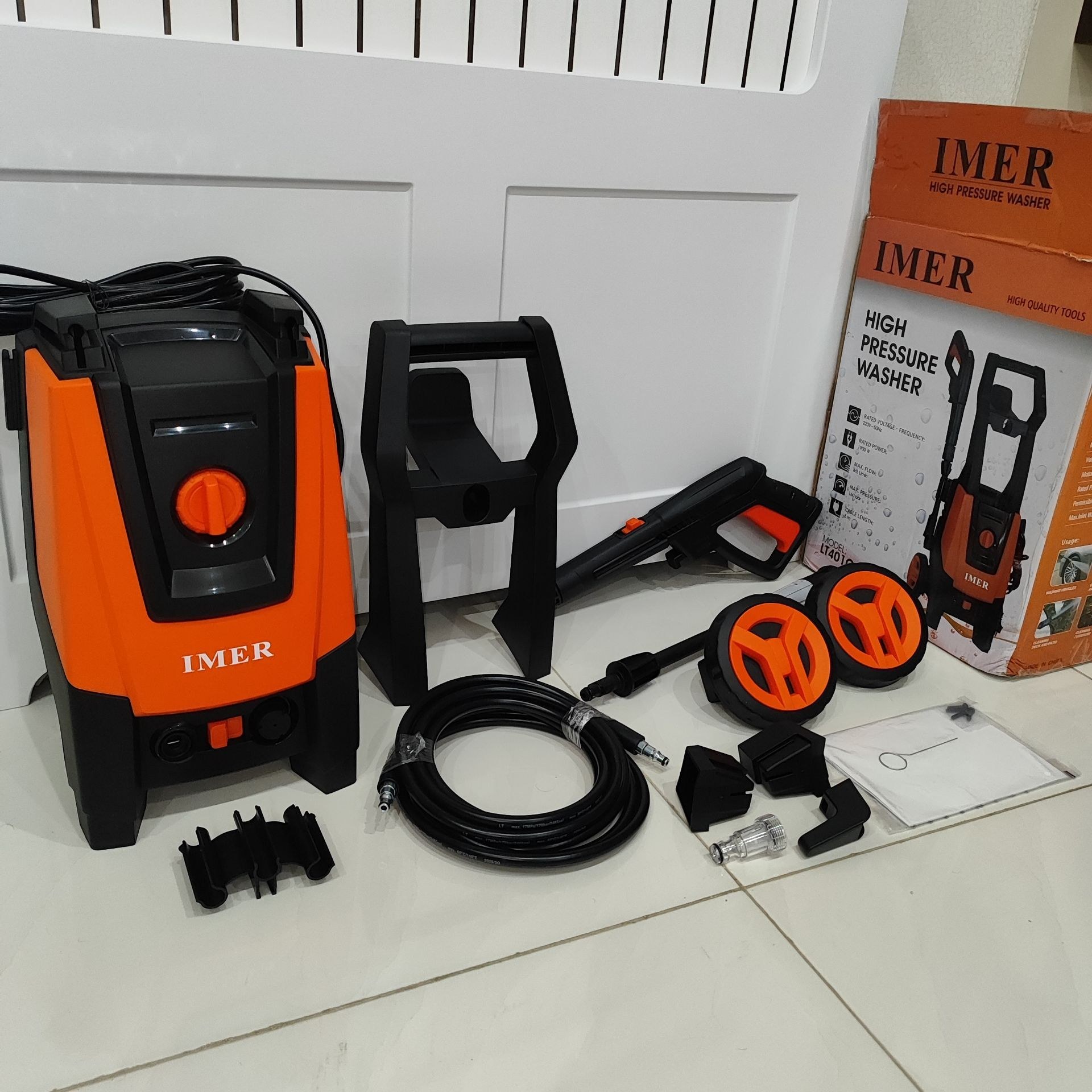 کارواش دینامی 130 بار ایمر مدل LT401G-1600B ظرفیت 130 بار همراه لوازم جانبی کامل