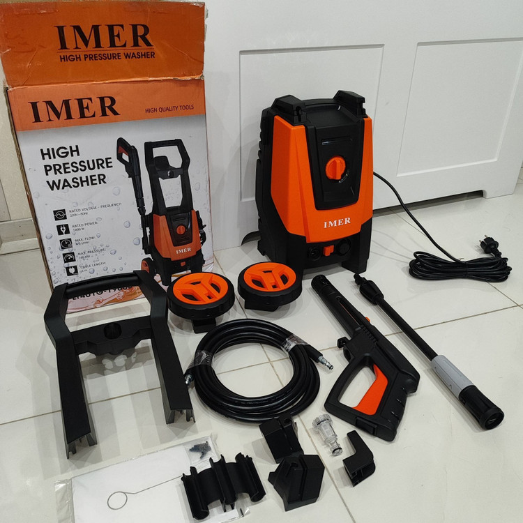 کارواش دینامی 160 بار ایمر مدل LT401G-1900B ظرفیت 160 بار همراه لوازم جانبی کامل