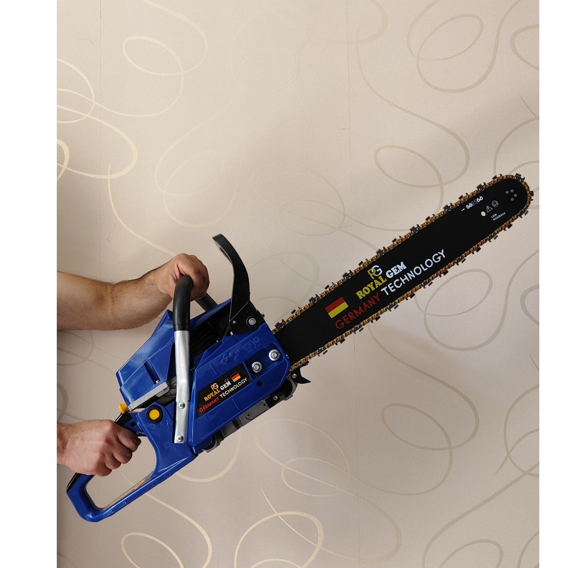 اره موتوری بنزینی طرح هیوندا رویال جم 6300 سی سی 50 سانت مدل RG-63 تکنولوژی المان 63 سی سی (رینگ پیستون المانی