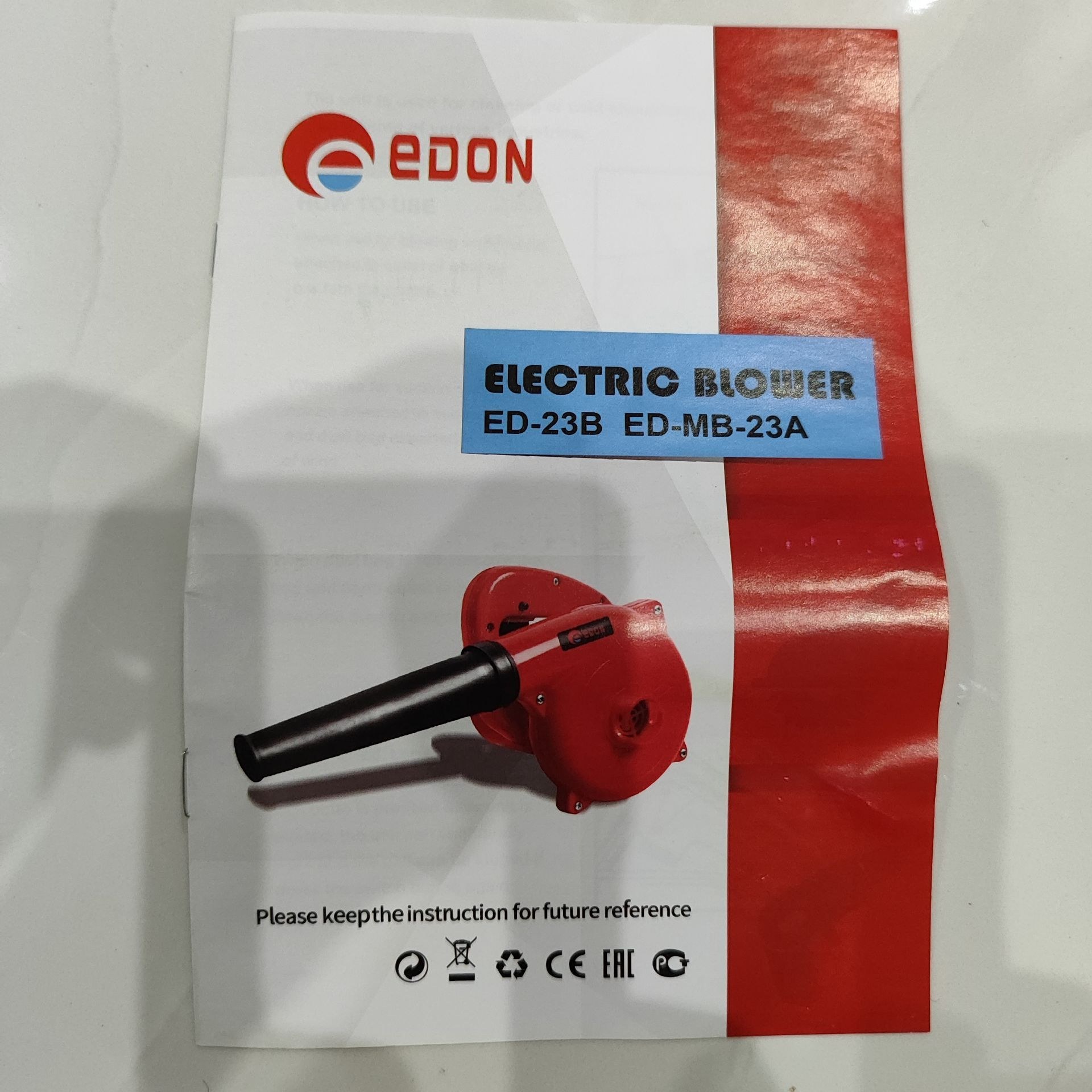 دستگاه بلوور دمنده و مکنده 500 وات ادون مدل ED-23B دمنده مکنده 500 وات ادون اصلی مطابق تصویر