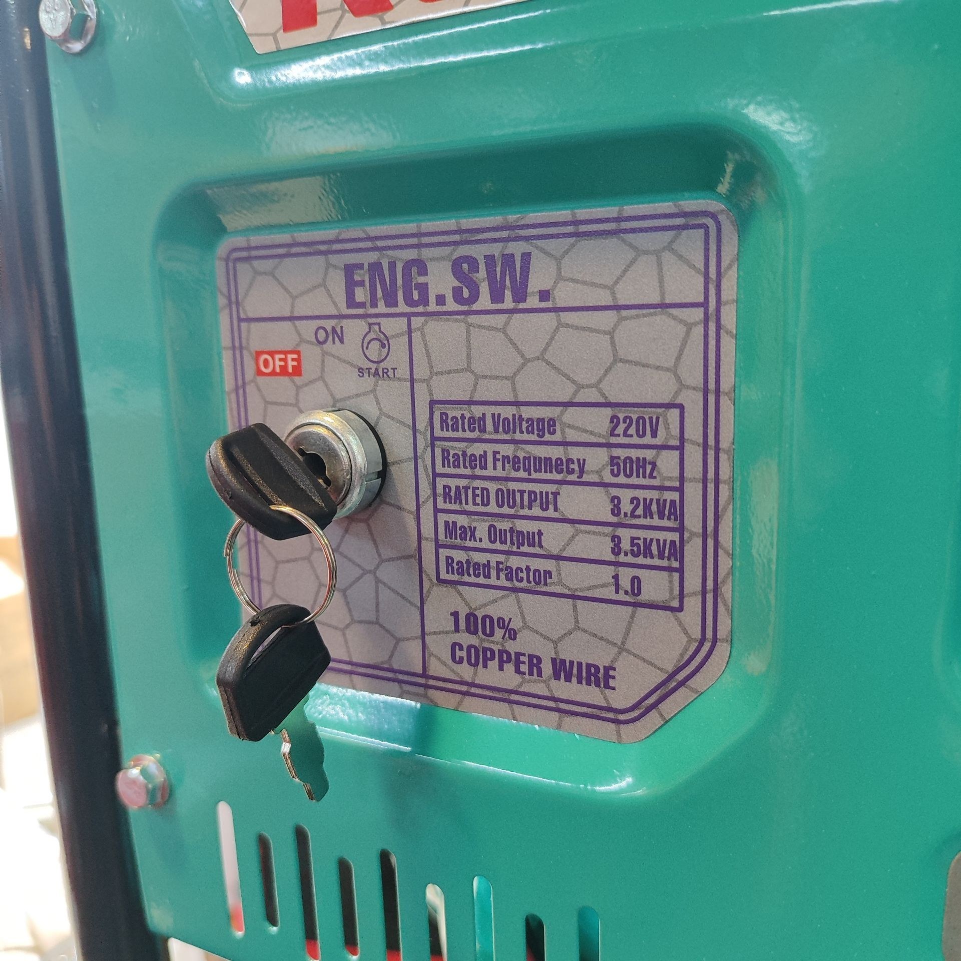 موتور برق 3/5 کیلو وات استارتی رویالیتی ژاپن مدل RT18500DXE موتور برق 3500 کیلووات سیم پیچی تمام مسی با لوازم پس کرایه