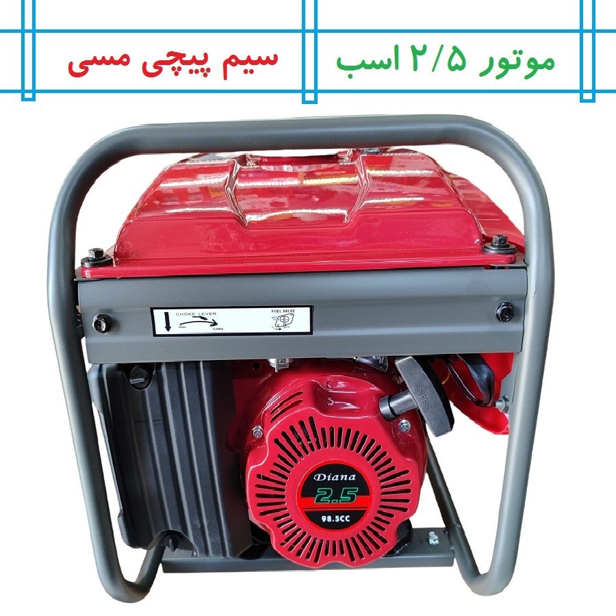 موتور برق دیانا 1.3 کیلو وات موتور ژنراتور برق دیانا مدل DN-1600 سیم پیچی تمام مس ارسال سراسر کشور (پس کرایه)