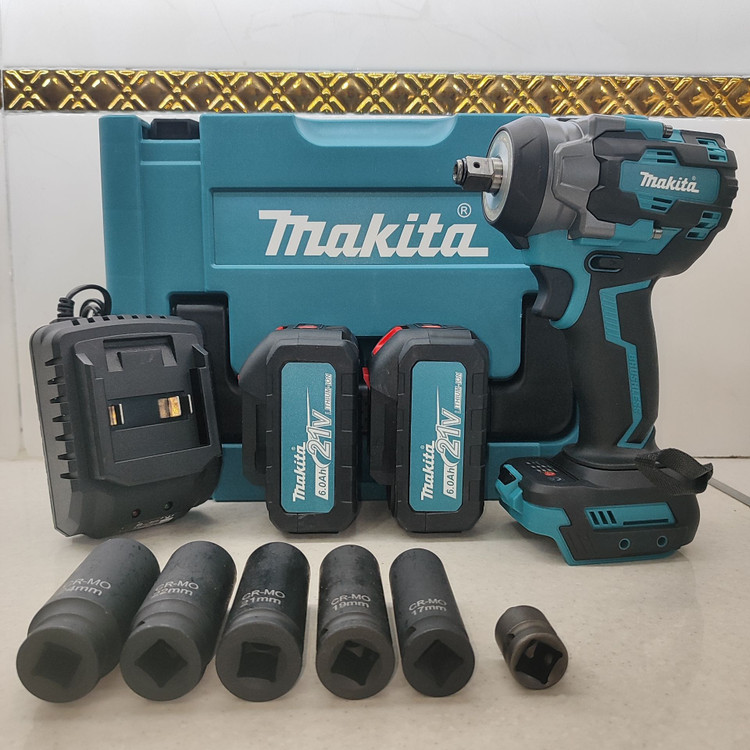 بکس شارژی حرفه ای ماکیتا 21 ولت دو باتری موتور براشلس ماکیتا مدل M21-1200N با لوازم کامل مطابق تصاویر