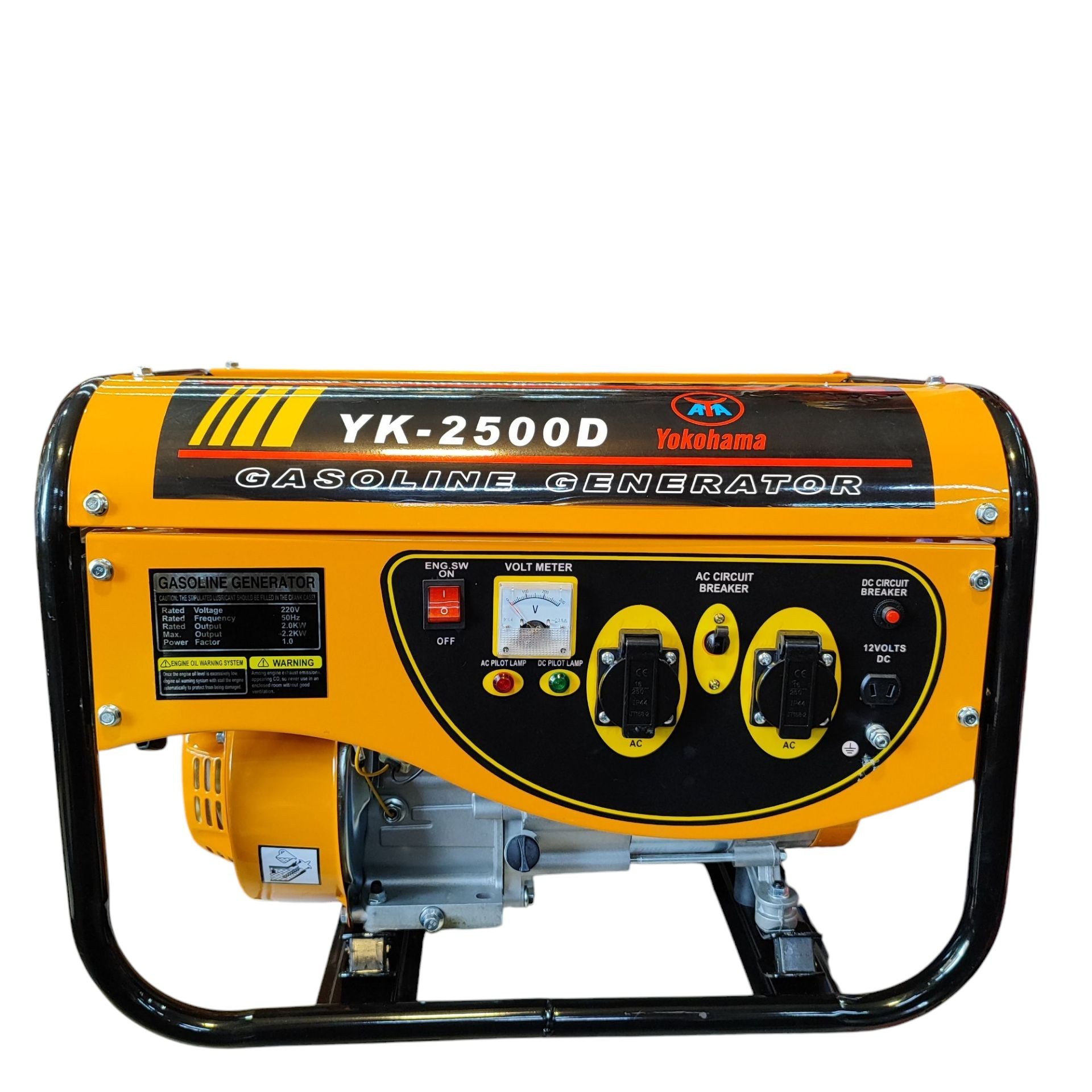 موتور برق یوکوهاما 2 کیلو وات مدل YK-2500D سیم پیچی تمام مس موتور ژنراتور بنزینی 2 کیلووات یوکوهامامدل yk-2500d پس کرایه