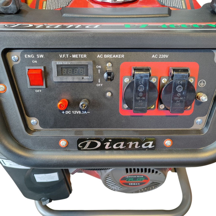 موتور برق دیانا 3KW مدل RZ-4600W موتور ژنراتور بنزینی 3 کیلووات دیانا مدل rz-4600w موتور دیانا سیم پیچی مس (پس کرایه)
