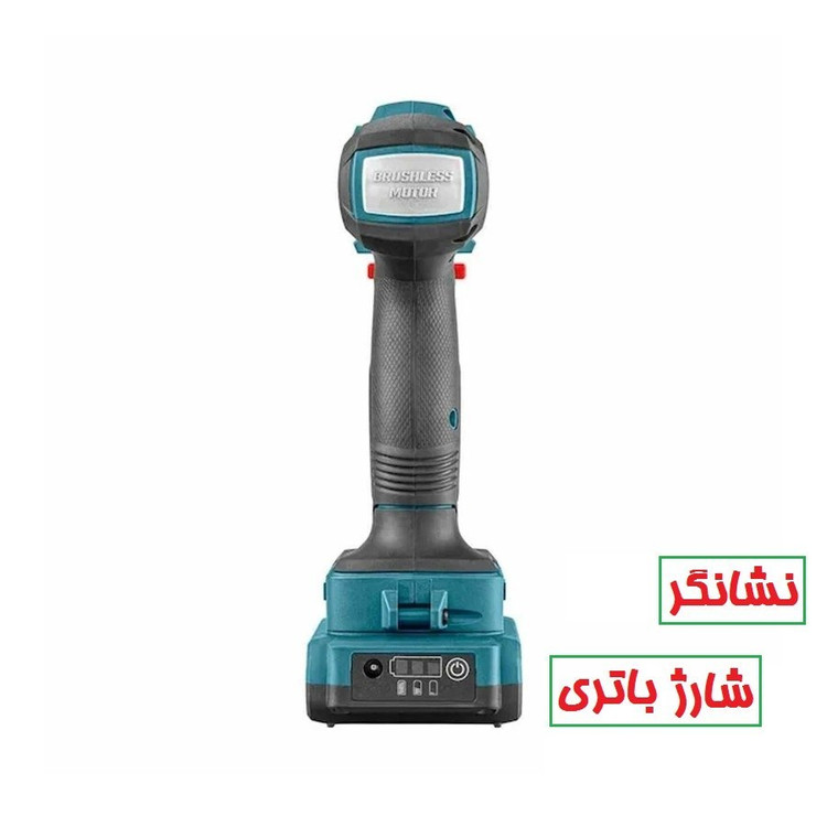 دریل پیچگوشتی شارژی چکشی شارژی 13 میلتری براشلس ضد آب 20 ولت رونیکس مدل 8900 همراه کارت گارانتی شرکت رونیکس