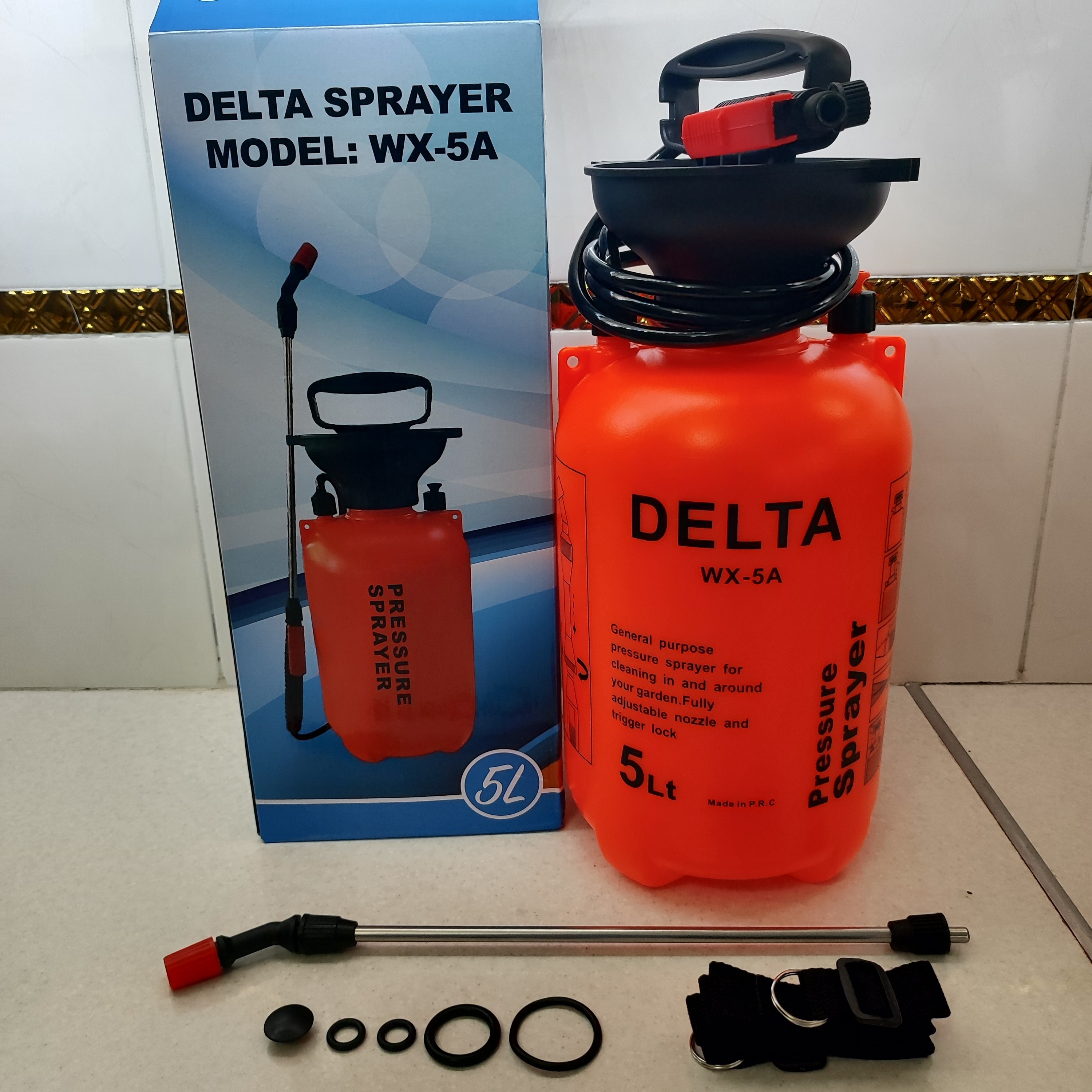 سمپاش دستی 5 لیتری دلتا WX-5A مدل DELTA (لانس استیل) سم پاش دستی 5 لیتری WX-5A DELTA به همراه لوازم جانبی کامل مطابق تصا