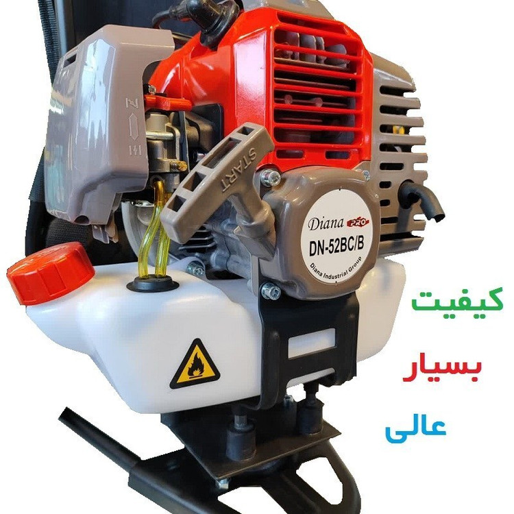 علف زن پشتی 52 سی سی دیانا همراه توپی و تیغه آلومینیوم مدل DN.52BCB با لوازم کامل ارسال سراسر کشور (پس کرایه)