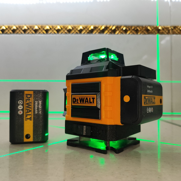 تراز لیزری دیوالت 360 درجه 4 بعدی سنسوردار مدل 4D-sensor همراه ریموت و لوازم جانبی مطابق تصاویر