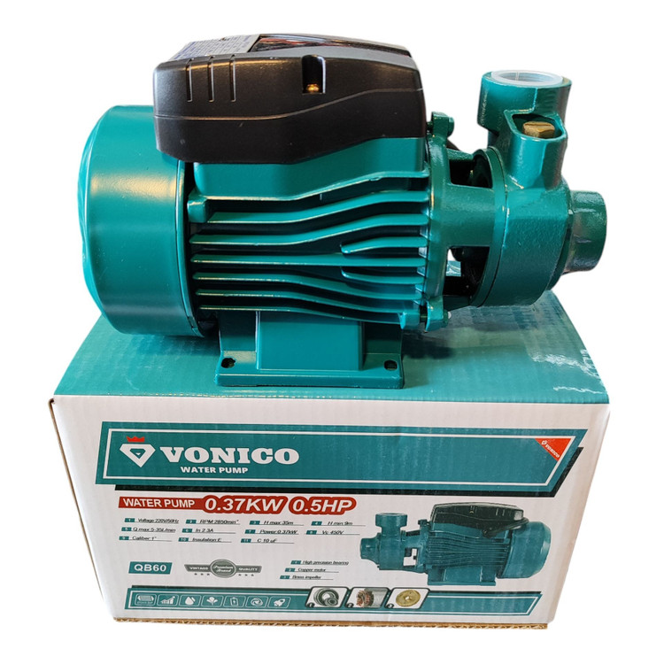 پمپ آب خانگی نیم اسب ونیکو سیم پیچی مس مدل QB60 کیفیت عالی