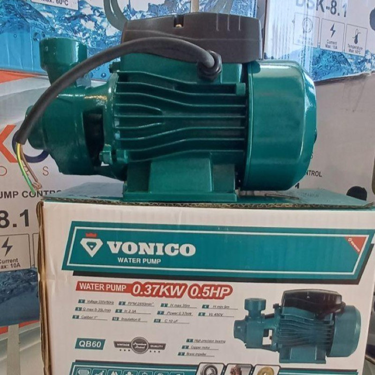 پمپ آب خانگی نیم اسب ونیکو سیم پیچی مس مدل QB60 کیفیت عالی