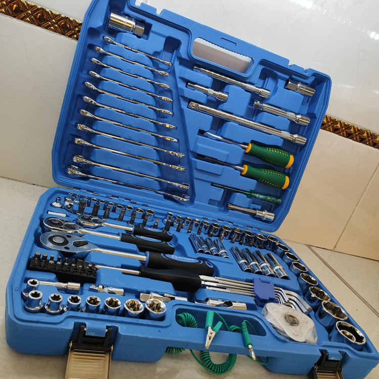 جعبه بکس 121 پارچه اینتیمکس مدل 4008 جعبه بکس حرفه ای سنگین مناسب کارگاه ها و صنعتی