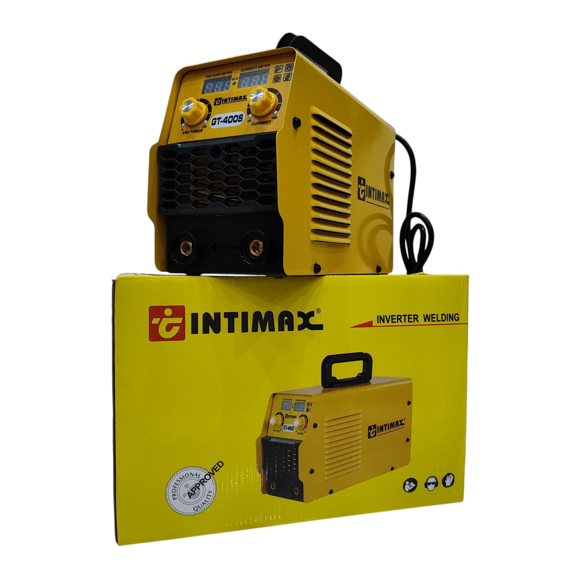 اینورتر جوشکاری اینتیمکس 400 آمپر مدل Intimax GT400S همراه لوازم کامل مطابق عکس دستگاه جوش حرفه ای اینتی مکس