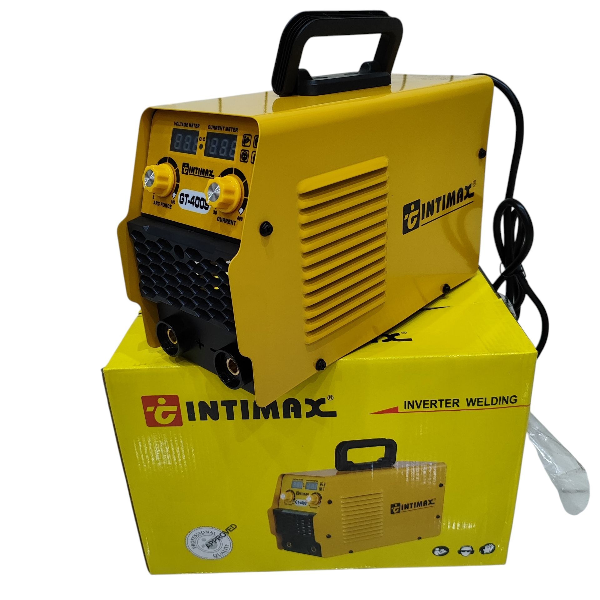 اینورتر جوشکاری اینتیمکس 400 آمپر مدل Intimax GT400S همراه لوازم کامل مطابق عکس دستگاه جوش حرفه ای اینتی مکس