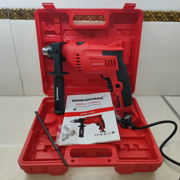 دریل چکشی 950 وات ادون پرو مکس مدل EPM-1140 همراه کیف نشکن دریل ادون پرومکس 950 وات مدل EPM-1140