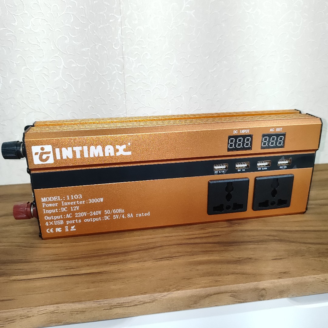 مبدل برق (کانورتر) اینورتر اینتی مکس اینورتر 12 به 220 ولت 3000 وات اینتیمکس INTIMAX مدل 1103 تحت لیسانس ژاپن