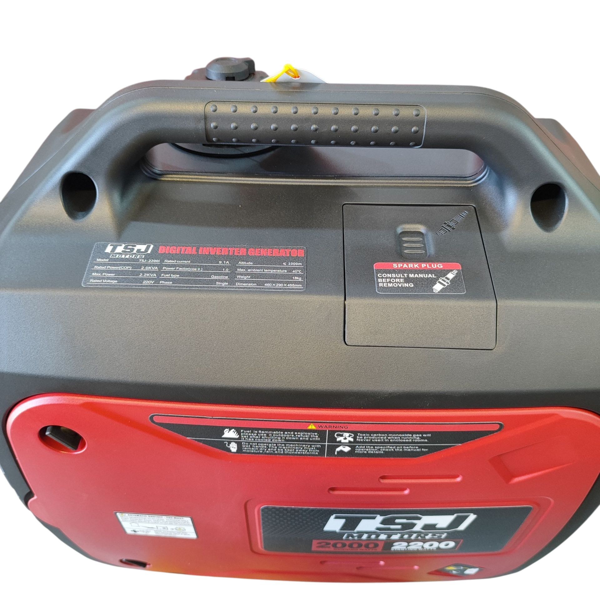 موتور برق کیفی سایلنت طرح هندا tsj سیم پیچ مس ژنراتور 2.2 کیلووات (سایلنت) TSJ مدل 2200i بدون نوسان با لوازم پس کرایه