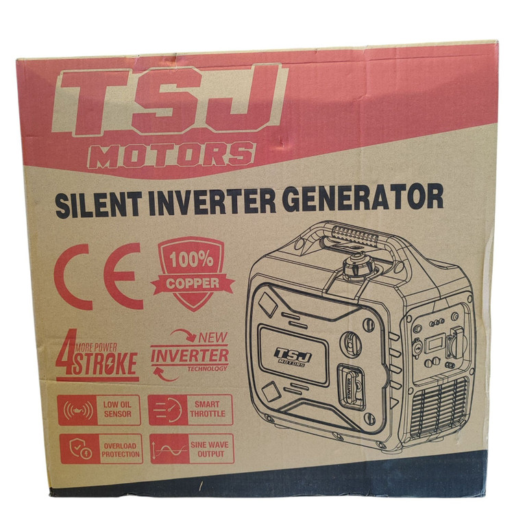 موتور برق کیفی سایلنت طرح هندا tsj سیم پیچ مس ژنراتور 2.2 کیلووات (سایلنت) TSJ مدل 2200i بدون نوسان با لوازم پس کرایه