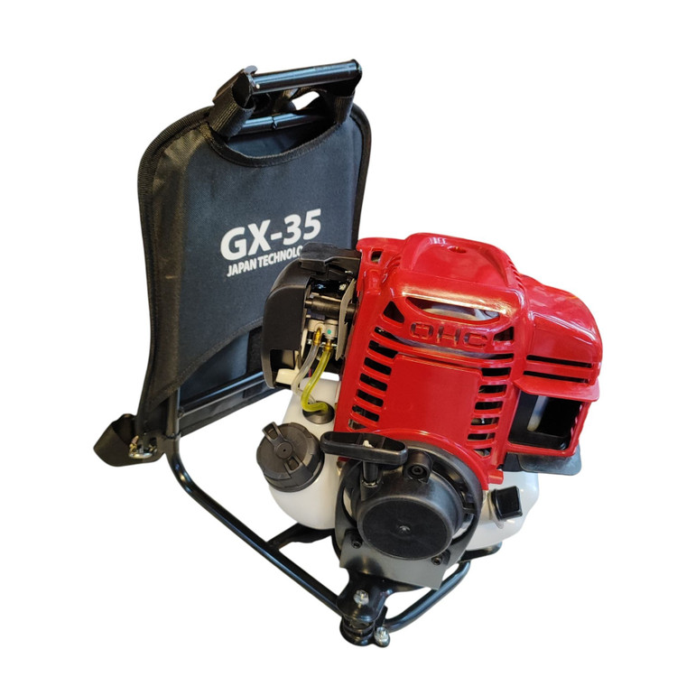 علف زن پشتی چهارزمانه طرح هندا تحت لیسانس ژاپن DS مدل GX-35 علفزن طرح هوندا DS همراه لوازم (پس کرایه)