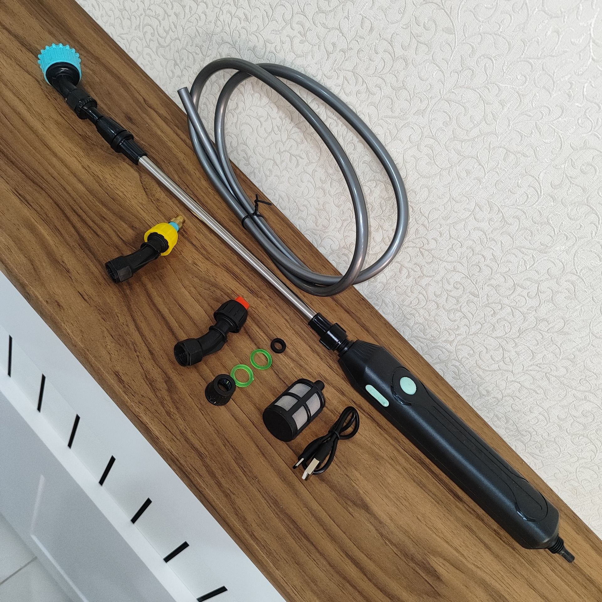 سمپاش شارژی Electric Spray Gun با باتری قابل شارژ مناسب برای باغ، مزرعه، ضدعفونی سمپاش سطلی بدون مخزن