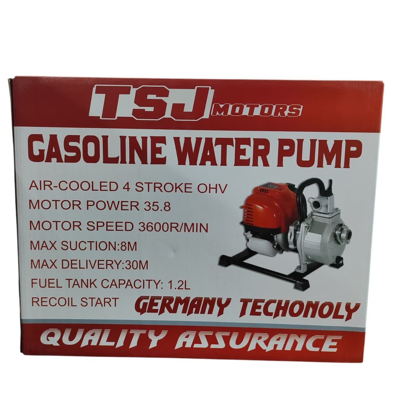 موتور آب چهارزمانه بنزینی طرح هوندا tsj مدل TSJ-GX35W موتور پمپ بنزینی چهار زمانه TSJ مطابق تصاویر همراه لوازم