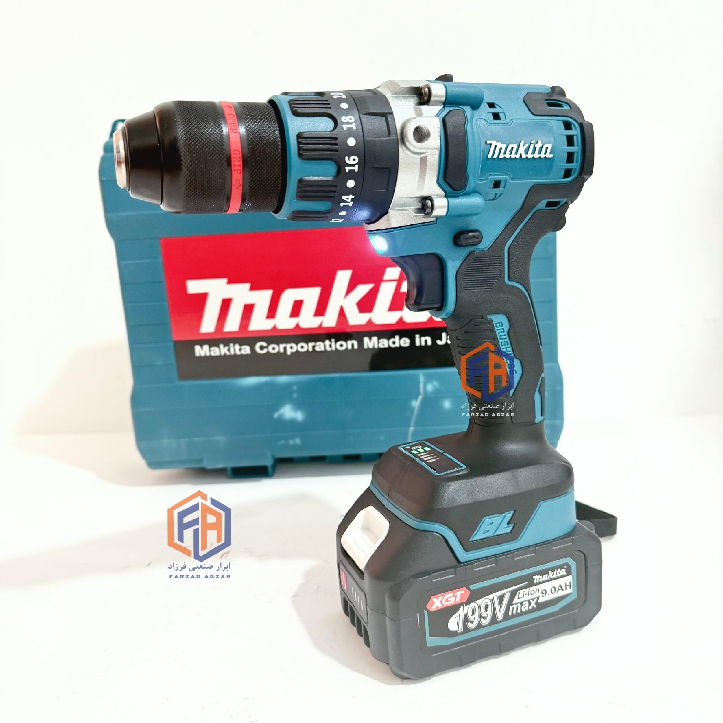 دریل شارژی صنعتی ماکیتا 199 ولت مدل UDD-121
