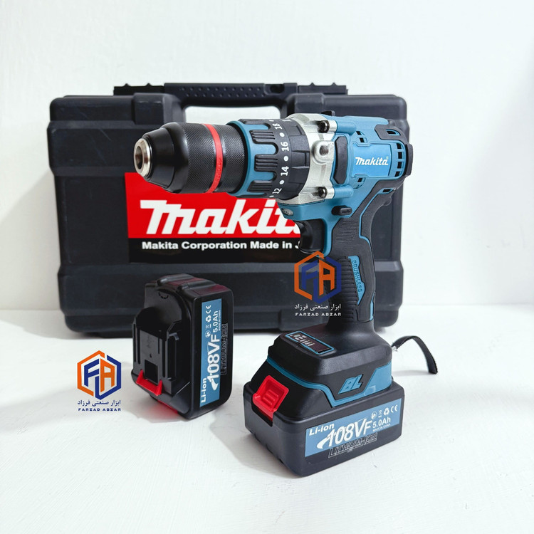 پک دریل شارژی صنعتی ماکیتا 108 ولت مدل BRUSHLESS-108
