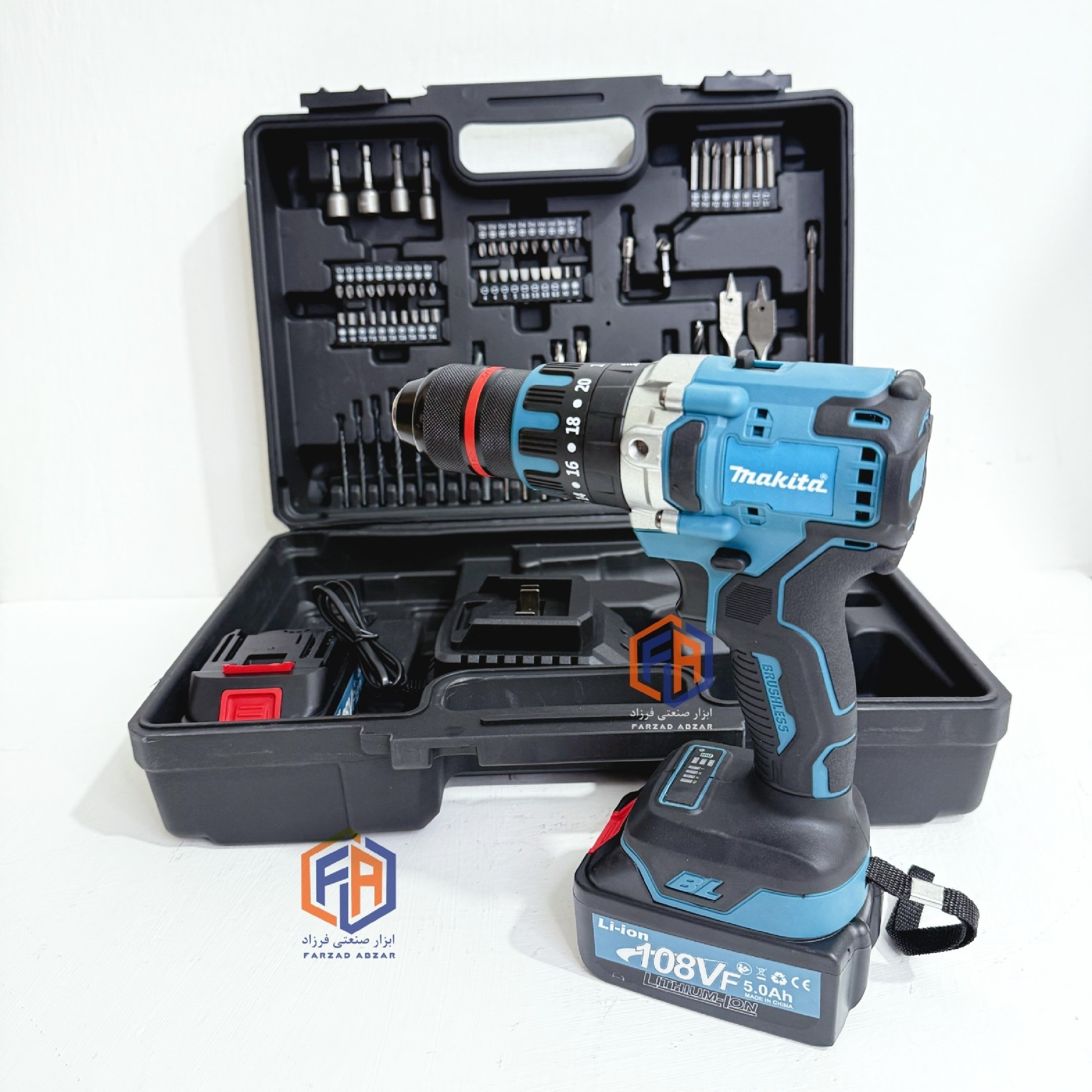 پک دریل شارژی صنعتی ماکیتا 108 ولت مدل BRUSHLESS-108