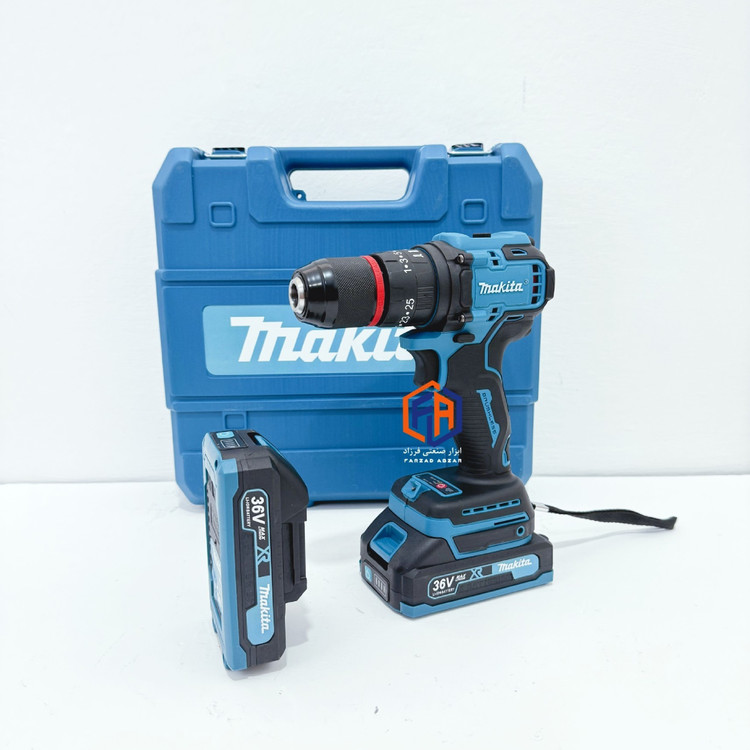 دریل شارژی 36 ولت ماکیتا سه نظام فلزی پولیش دار مدل MAKITA 36V