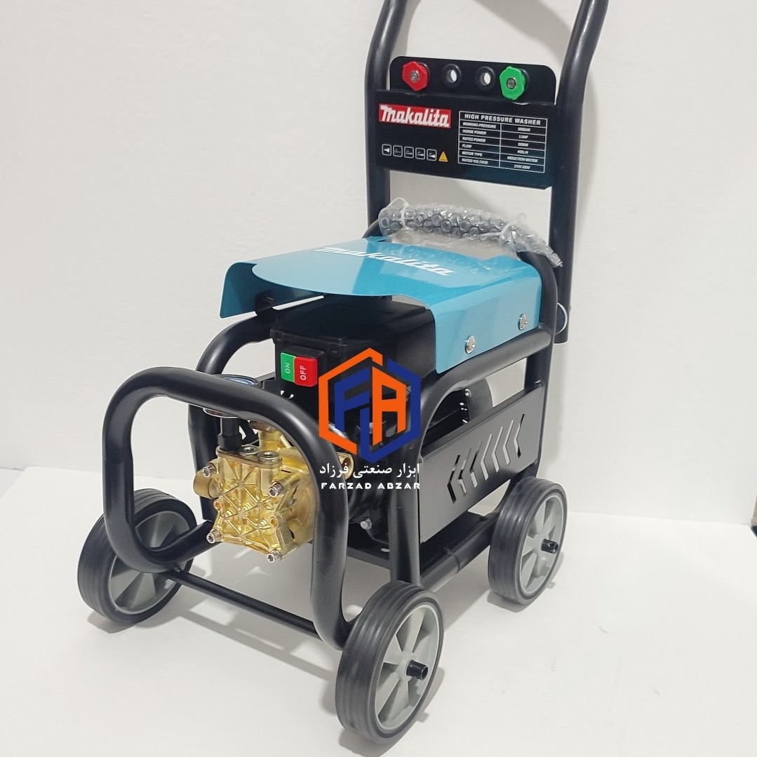 کارواش ماکیتا تمام صنعتی 300 بار چهار چرخ مدل carwash makita 300 bar