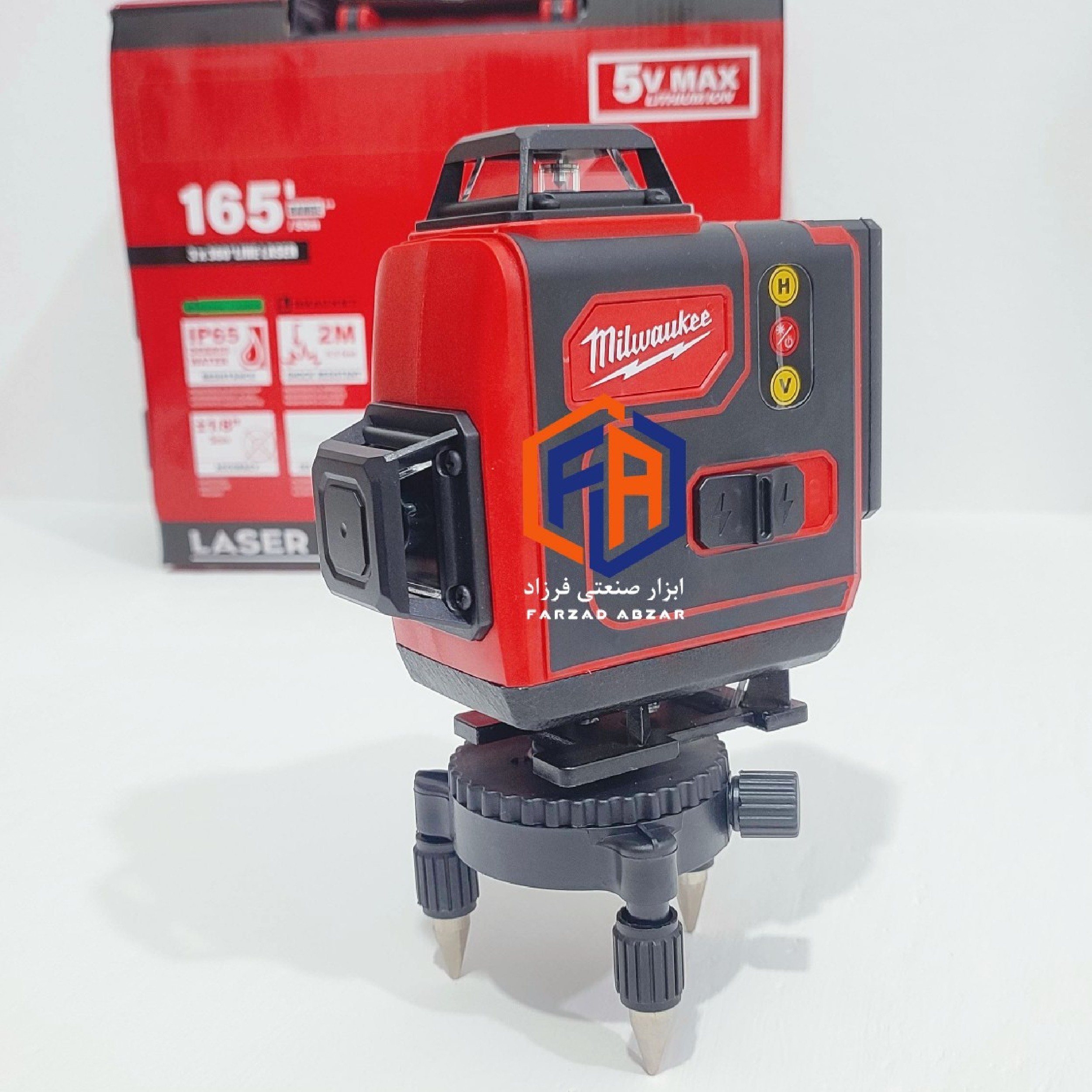 تراز لیزری 4 بعدی 16 لاین میلواکی نور سبز مدل 4D