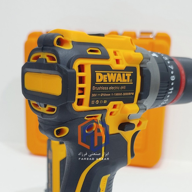 دریل شارژی موتور براشلس دیوالت پولیش دار نیم پک 36 ولت مدل DEWALT 36V