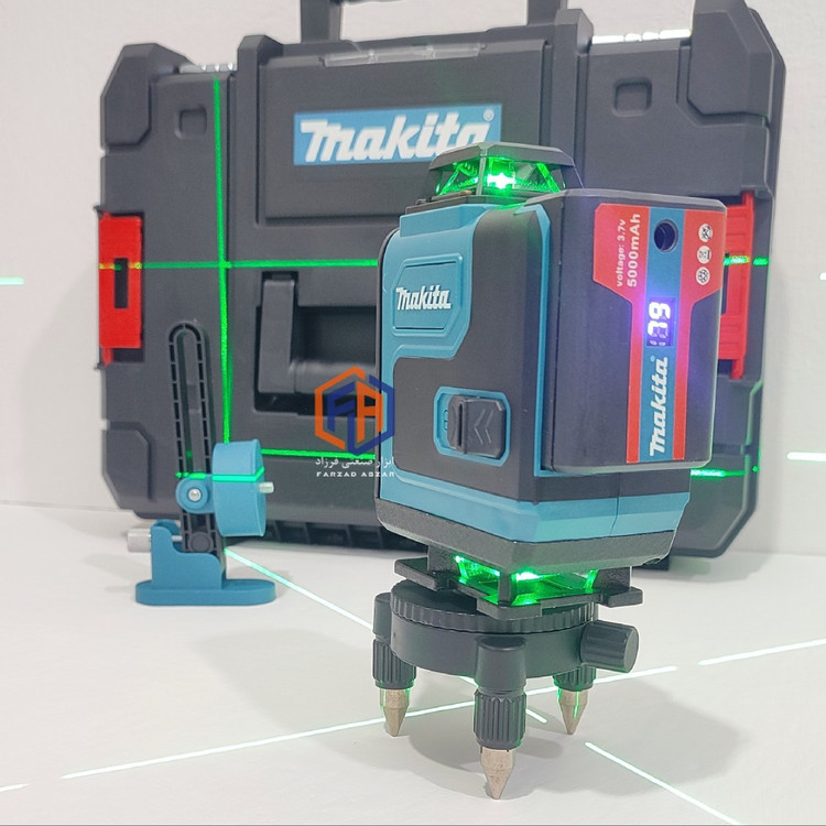 تراز لیزری 4 بعدی ماکیتا پایه دار جعبه بزرگ مدل MAKITA-16L