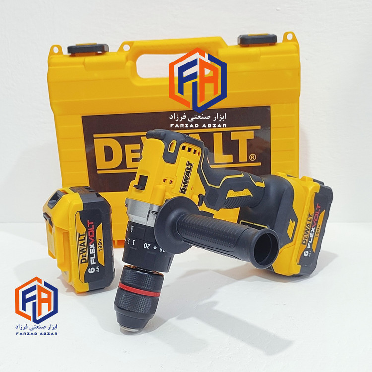 دریل شارژی صنعتی 199 ولت دیوالت مدل FLEXVOLT 199v