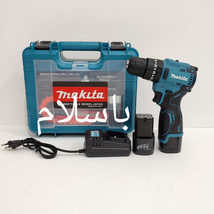 دریل شارژی ماکیتا 24 ولت موتور براشلس مدل CORDLESS-24