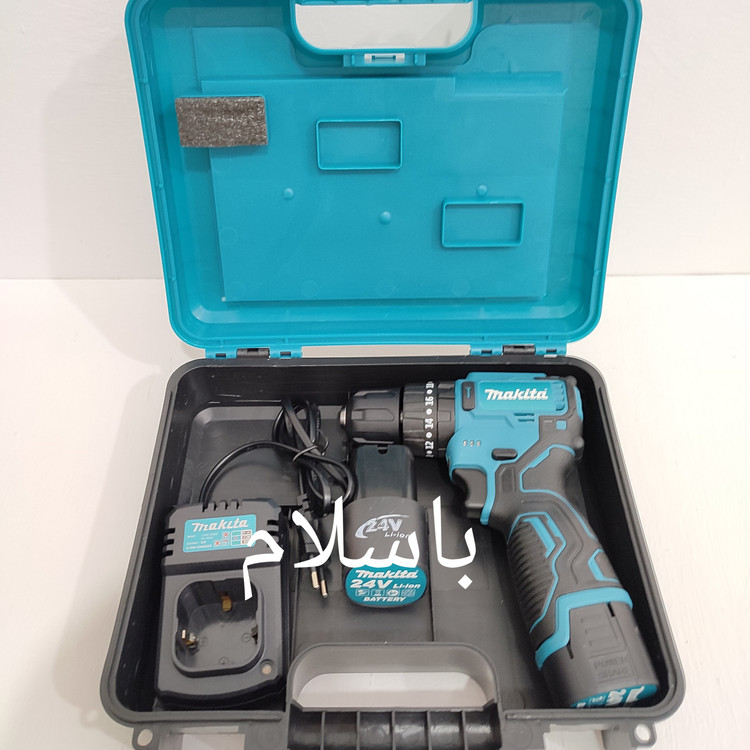 دریل شارژی ماکیتا 24 ولت موتور براشلس مدل CORDLESS-24