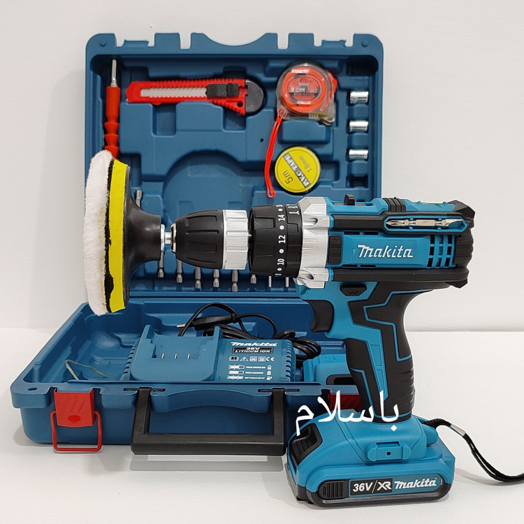 پک کامل دریل شارژی ماکیتا مدل 36vxr-makita