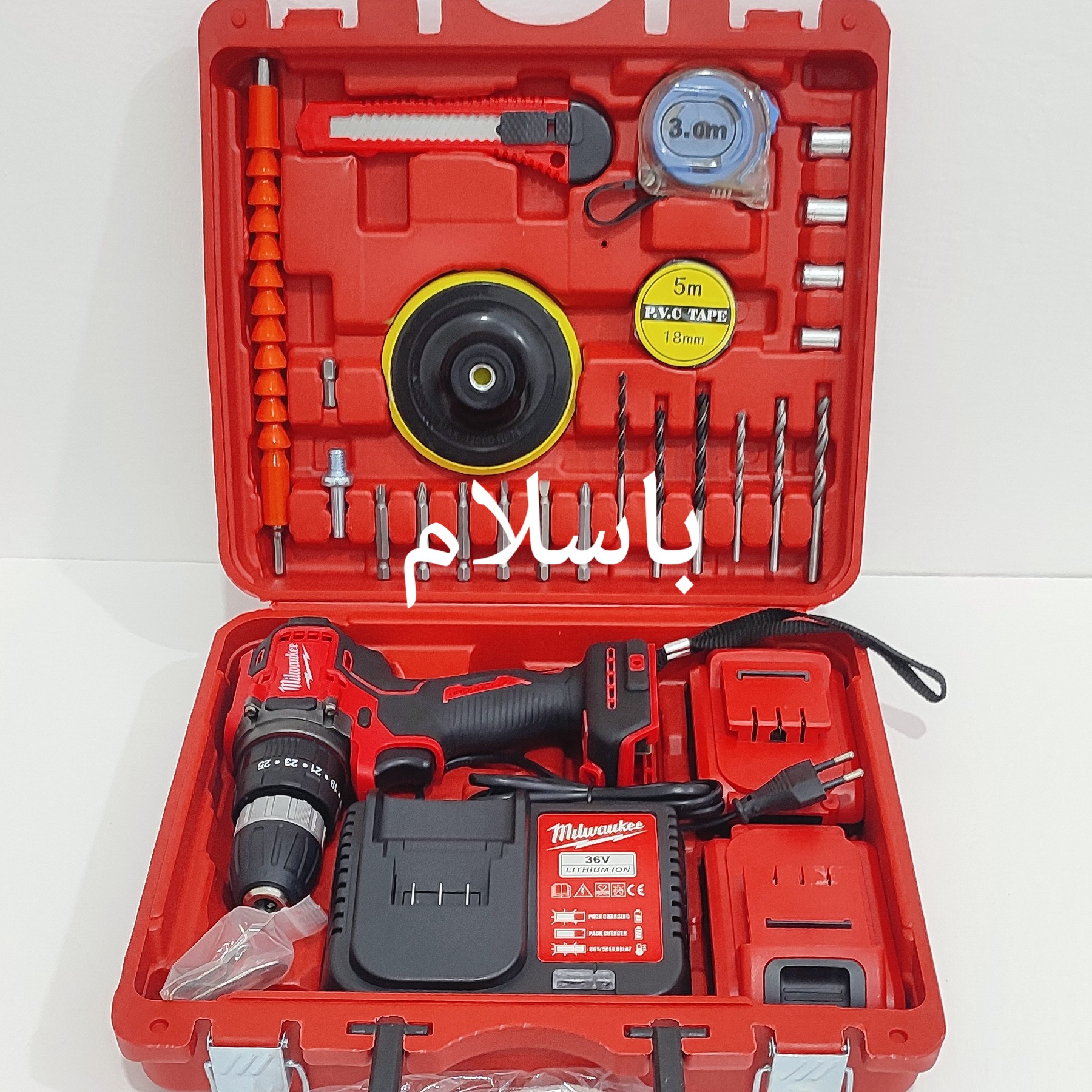 دریل شارژی موتور براشلس میلواکی مدلMilwaukee 36V Brushless