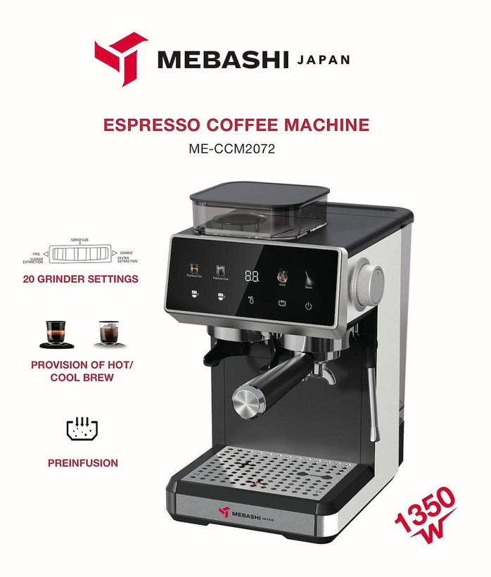 اسپرسوساز 1500 میلیلیتری مباشی مدل ME-CCM2072