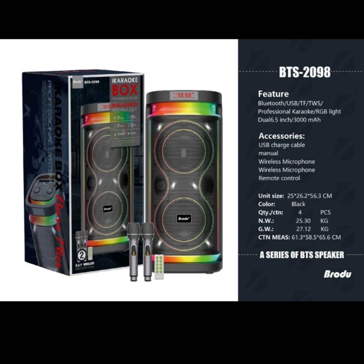 اسپیکر قابل حمل شارژی مدل BTS 2098