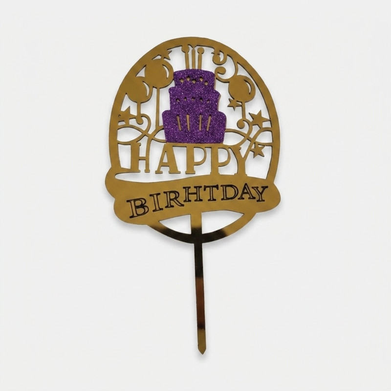 تاپر مدل کیک تولد happy birthday