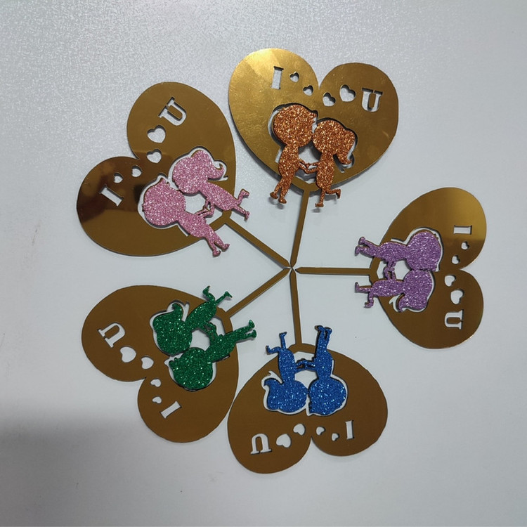 تاپر کیک مدل دختر و پسر بسته 5 عددی