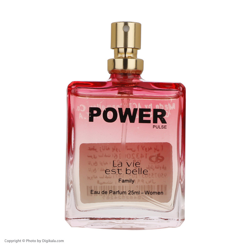 عطر جیبی زنانه پاور پالس مدل لاویه بل حجم 25 میلی لیتر
