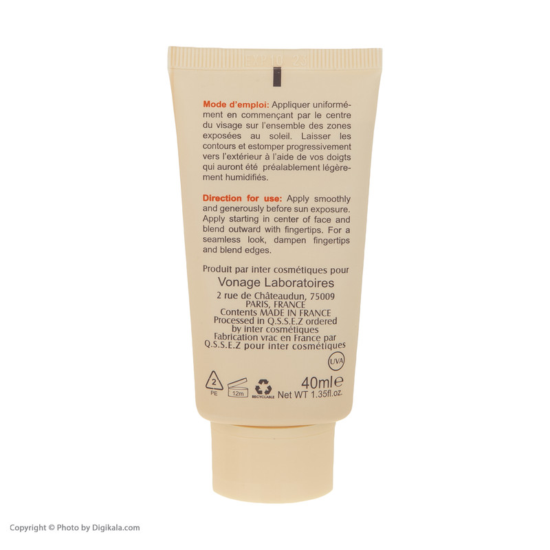 کرم ضد آفتاب رنگی الارو SPF30 سری Foundation Effect مدل Natural Beige محافظ UVB، مناسب پوستهای چرب و حساس تحت لیسانس حجم 40 میلیلیتر
