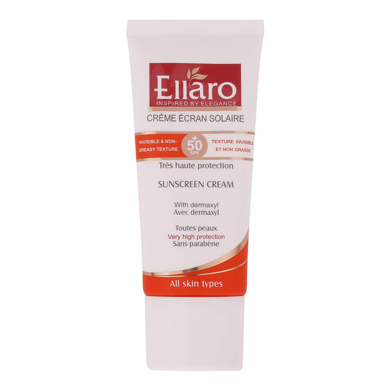 ضد آفتاب بدون رنگ الارو مدل SPF50 محافظ UVA ،UVB، ضد چروک، مناسب انواع پوست تحت لیسانس حجم 50 میلی‌لیتر