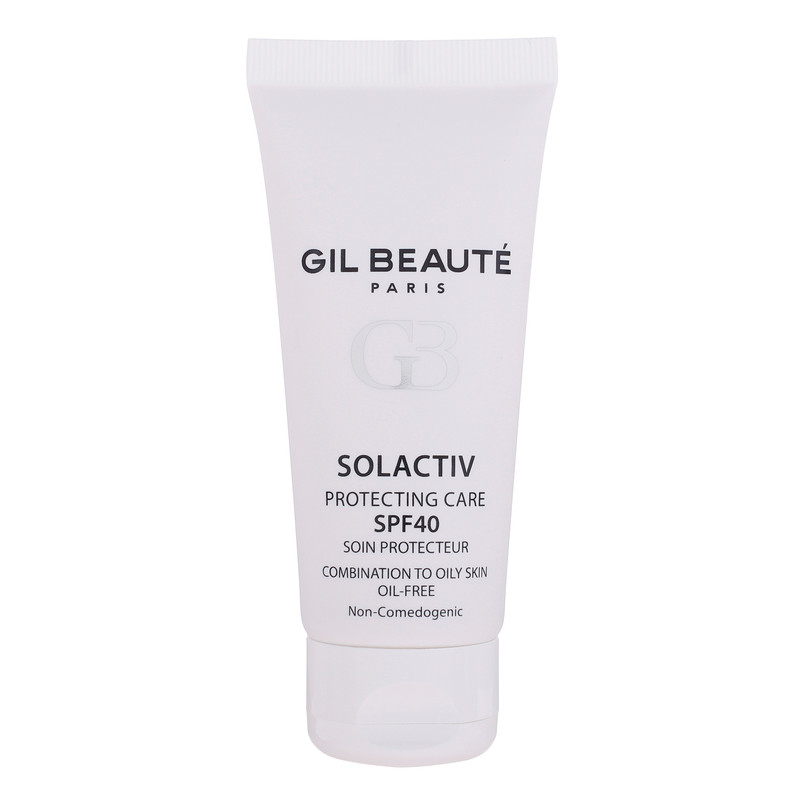 کرم ضد آفتاب بدون رنگ ژیل بوته SPF 40 مدل GB_003 مناسب پوستهای چرب و مختلط حجم 40 میلیلیتر