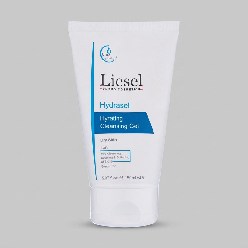 ژل شستشو صورت لایسل مدل Hydrasel مناسب پوست‌های خشک حجم 150 میلی لیتر