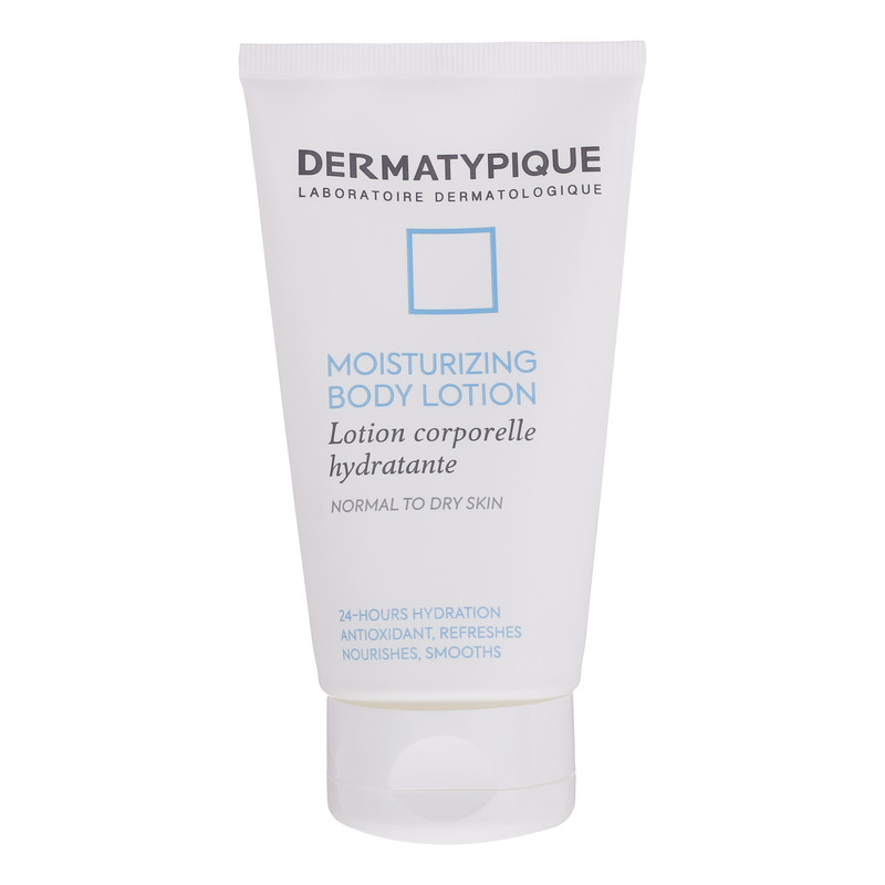 لوسیون بدن درماتیپیک مدل MOISTURIZING حجم 150 میلیلیتر، مرطوب کننده و آبرسان، حاوی هیالورونیک اسید، روغن آرگان و جوجوبا، مناسب پوست معمولی تا خشک، ضد التهاب و پیشگیری از پیری زودرس