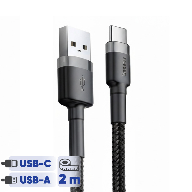 کابل تبدیل USB به USB-C باسئوس مدل CATKLF-CG1 Cafule طول 2 متر